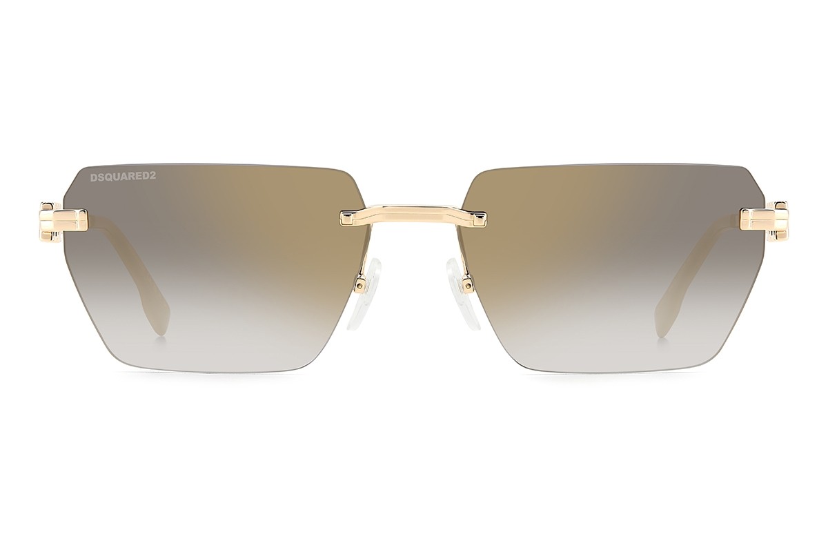 Unisex Octagonal sunglasses Gold color with lens only €240.00
